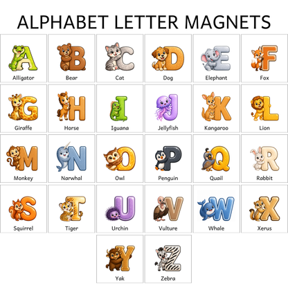 Animal ABC Letter Magnets