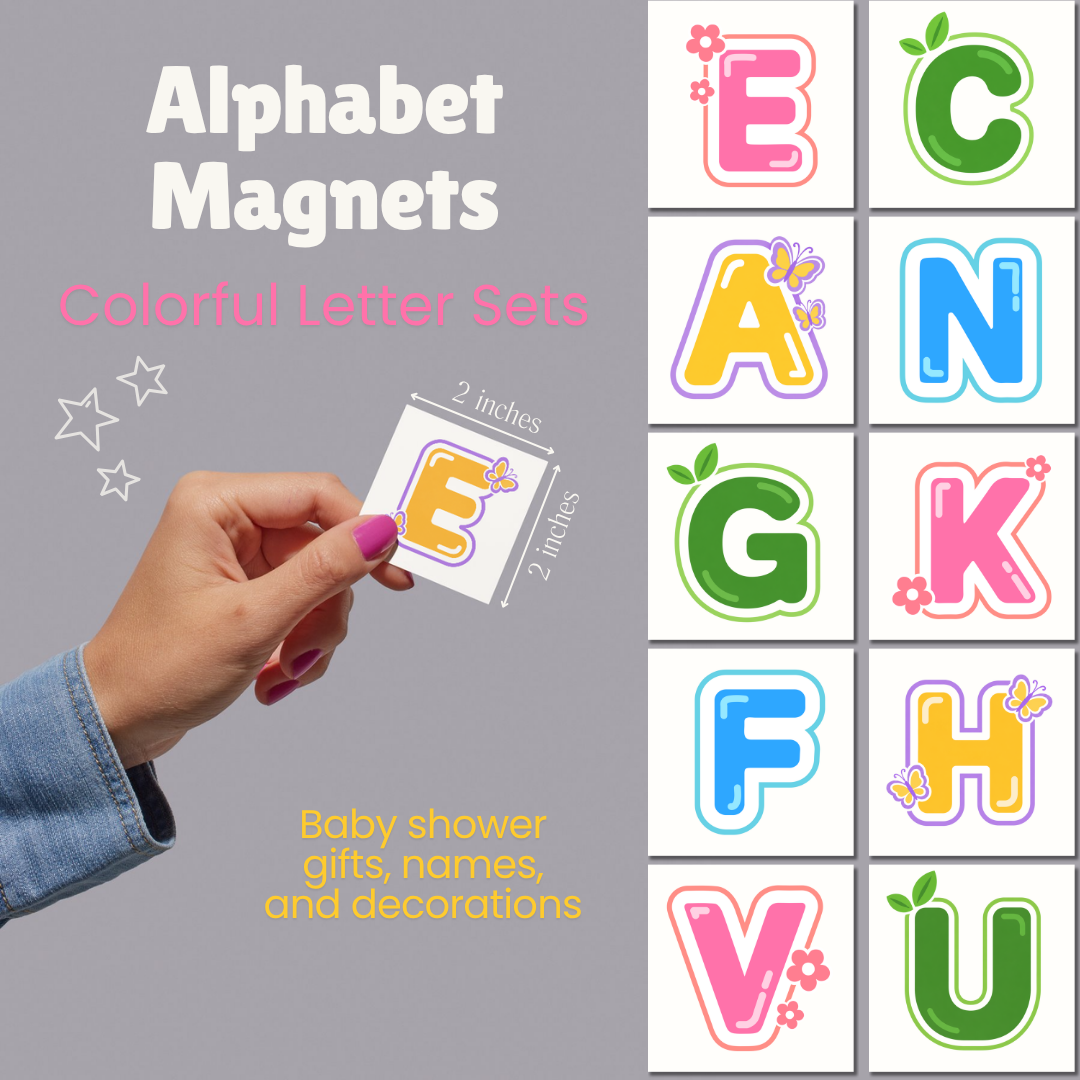 Alphabet Rainbow Magnets