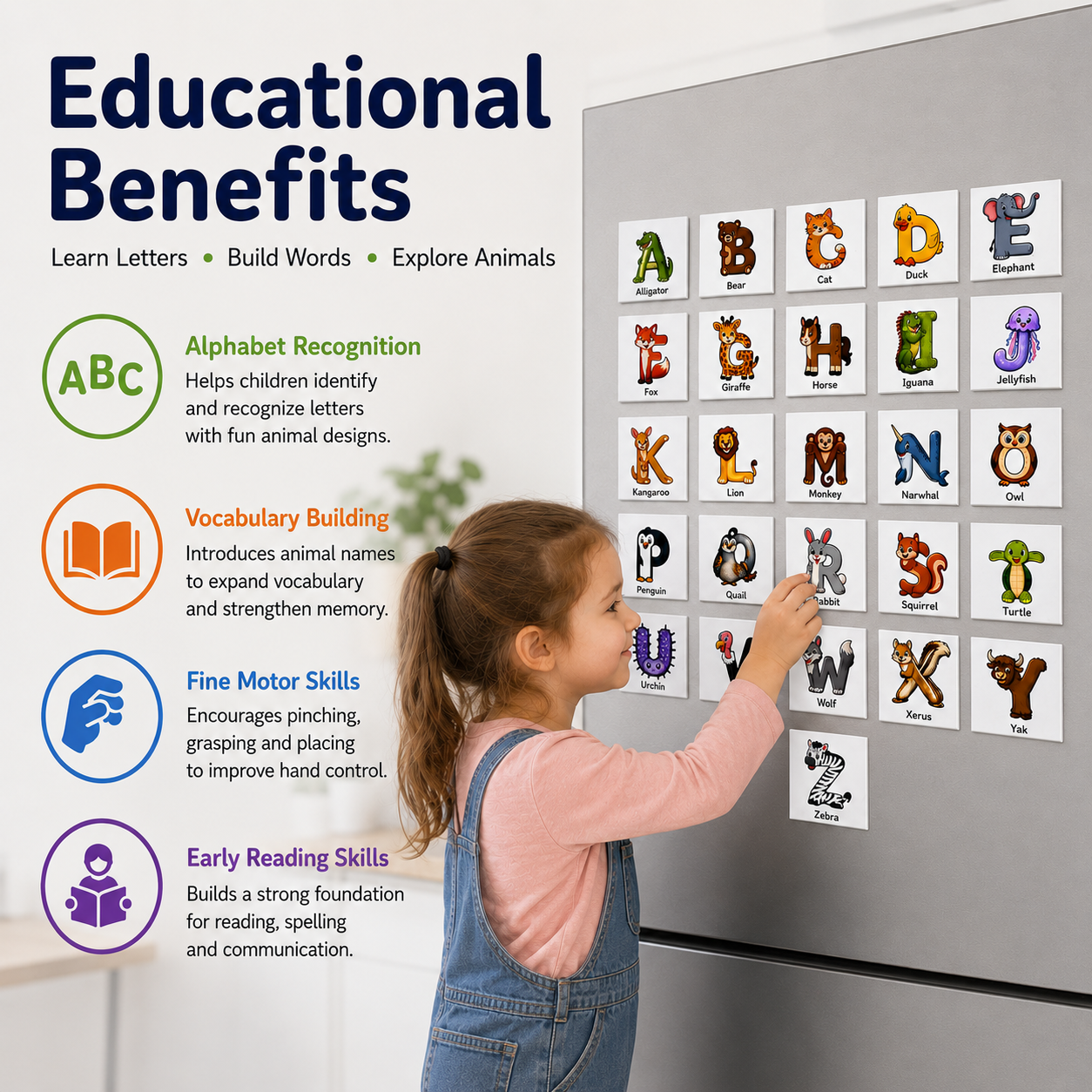 Animal Alphabet Letter Magnets