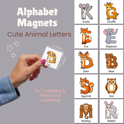Animal Alphabet Letter Magnets