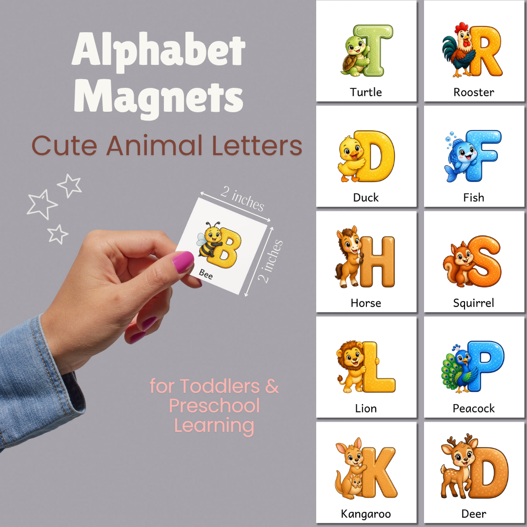 Animal Alphabet Letter Magnets