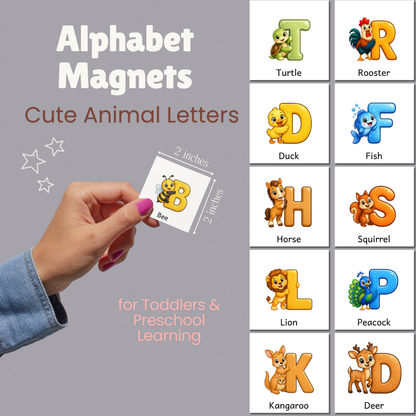 Animal Alphabet Letter Magnets