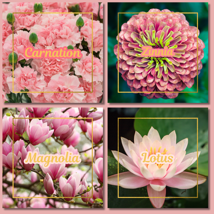 Botanical Flower Magnets