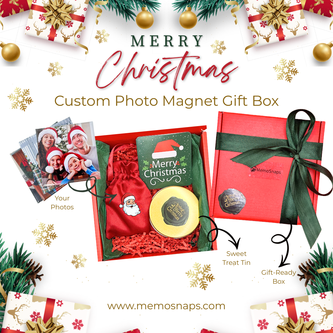 Christmas Custom Photo Magnet Gift Box 1