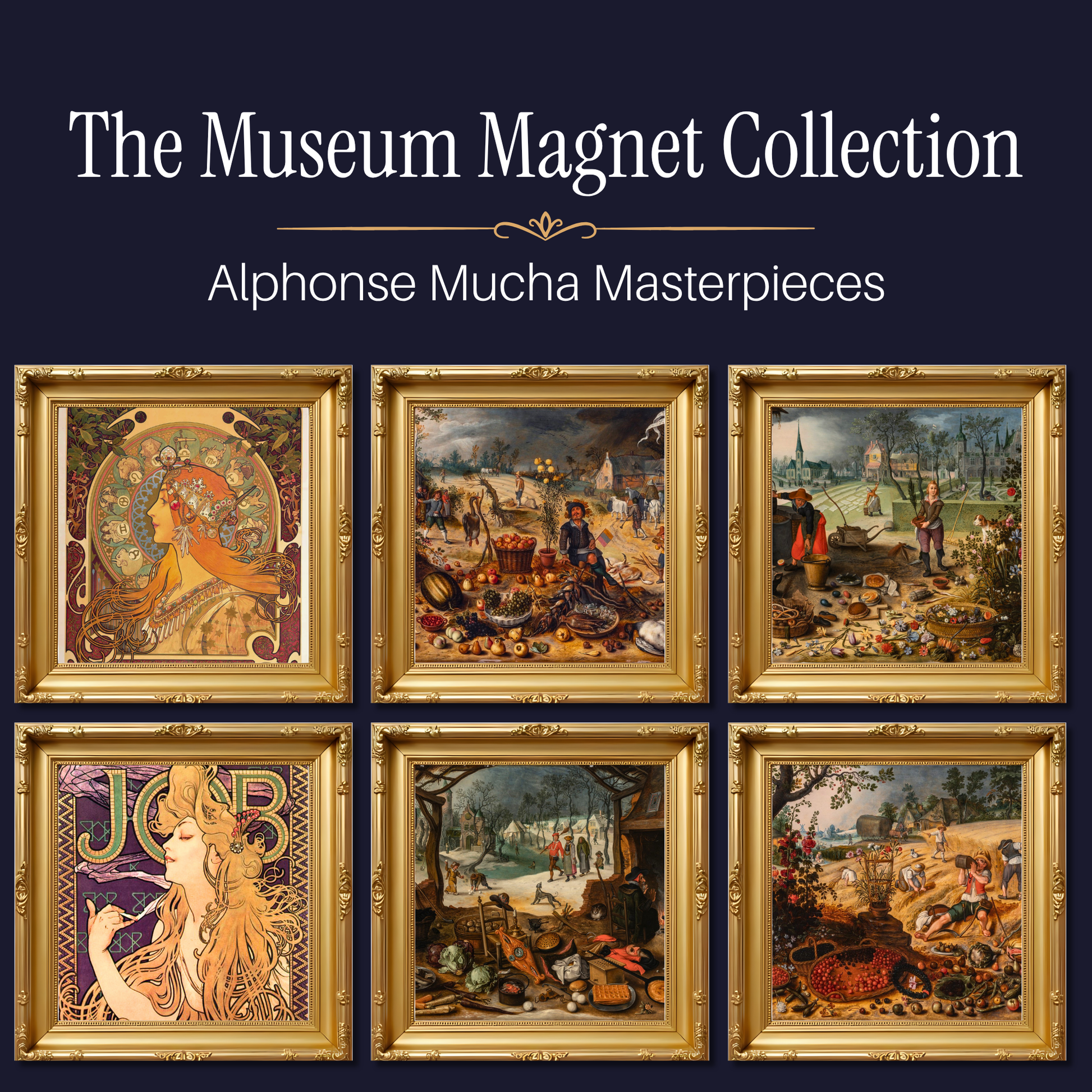 Famous Art Paintings Magnet Collection