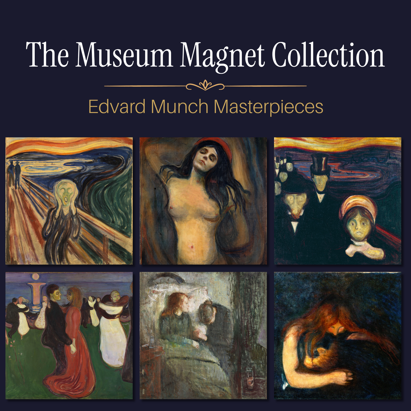 Famous Art Paintings Magnet Collection