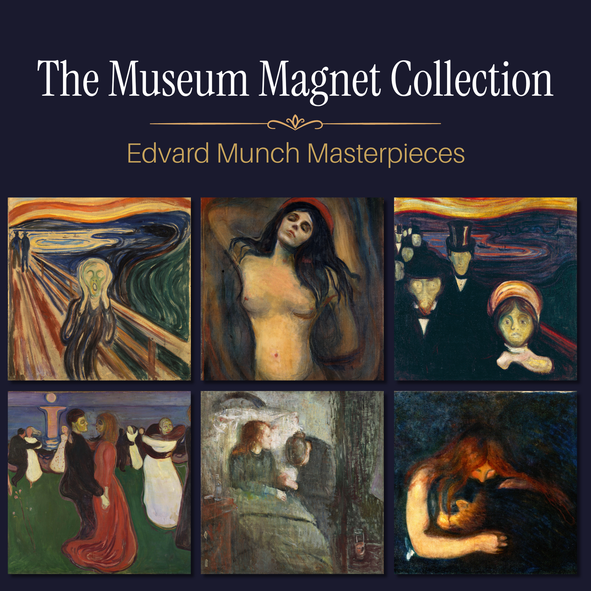 Famous Art Paintings Magnet Collection