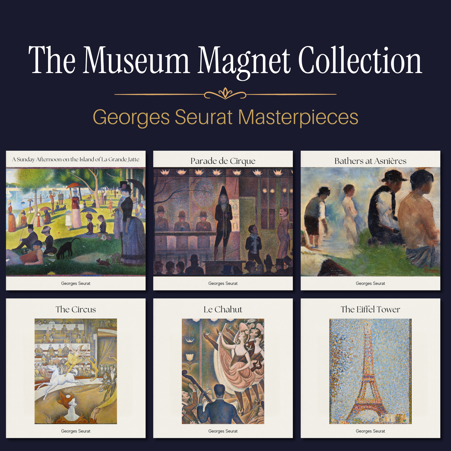 Famous Art Paintings Magnet Collection