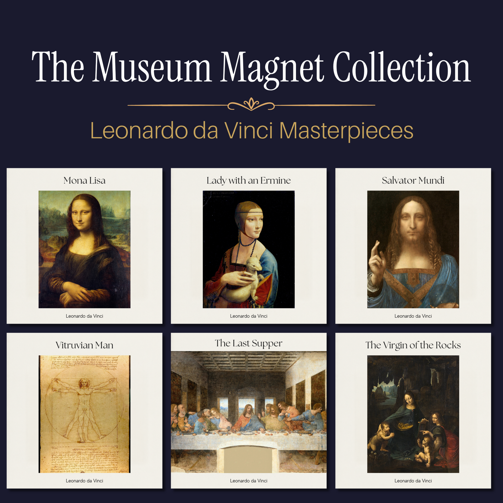 Famous Art Paintings Magnet Collection