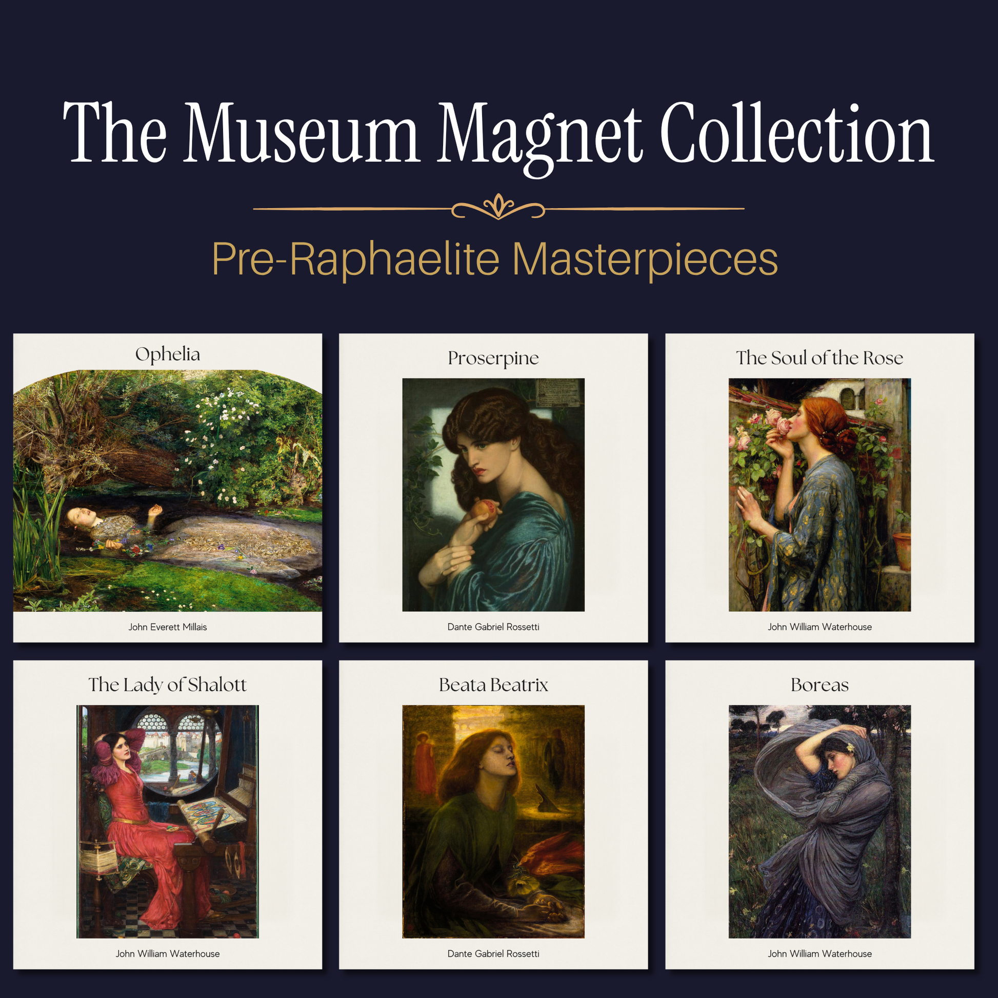 Famous Art Paintings Magnet Collection