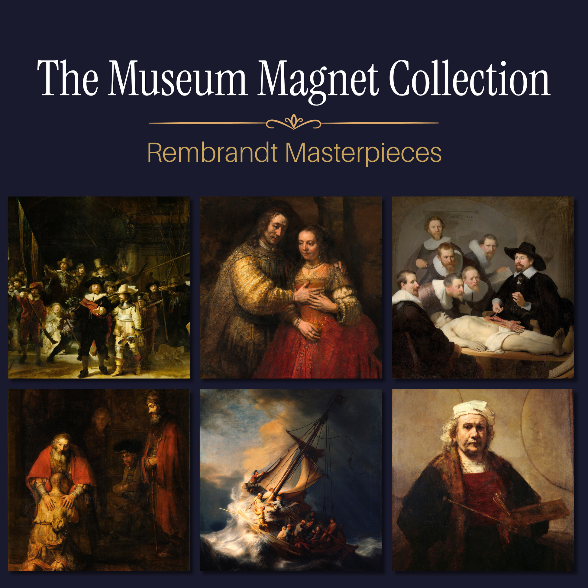 Famous Art Paintings Magnet Collection