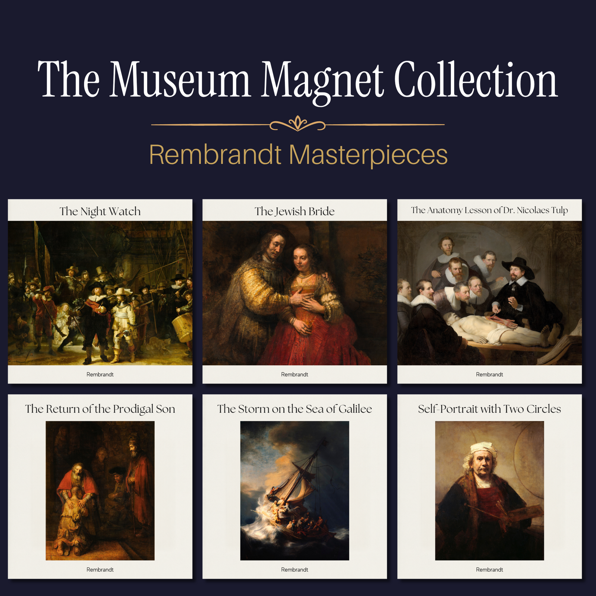 Famous Art Paintings Magnet Collection