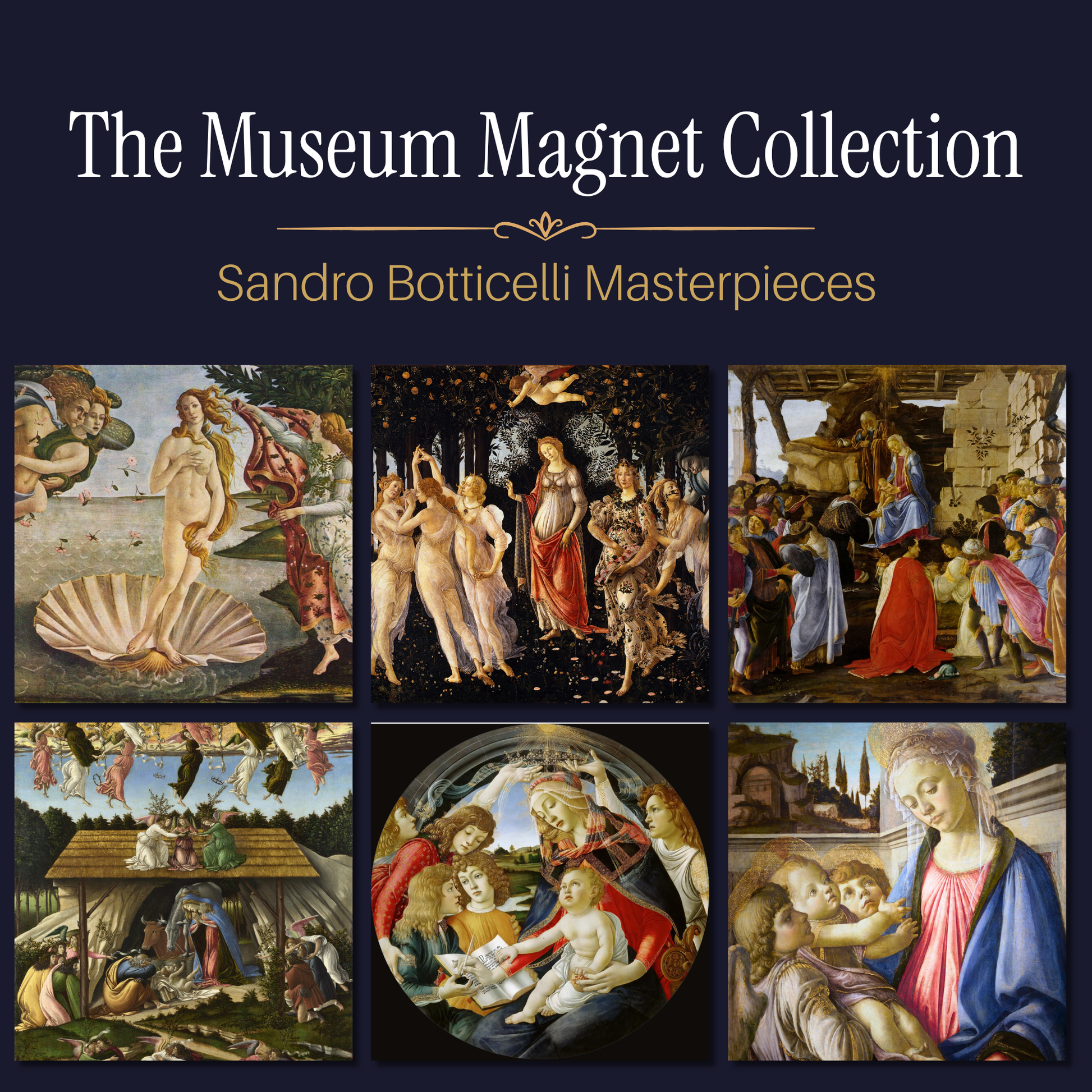 Famous Art Paintings Magnet Collection