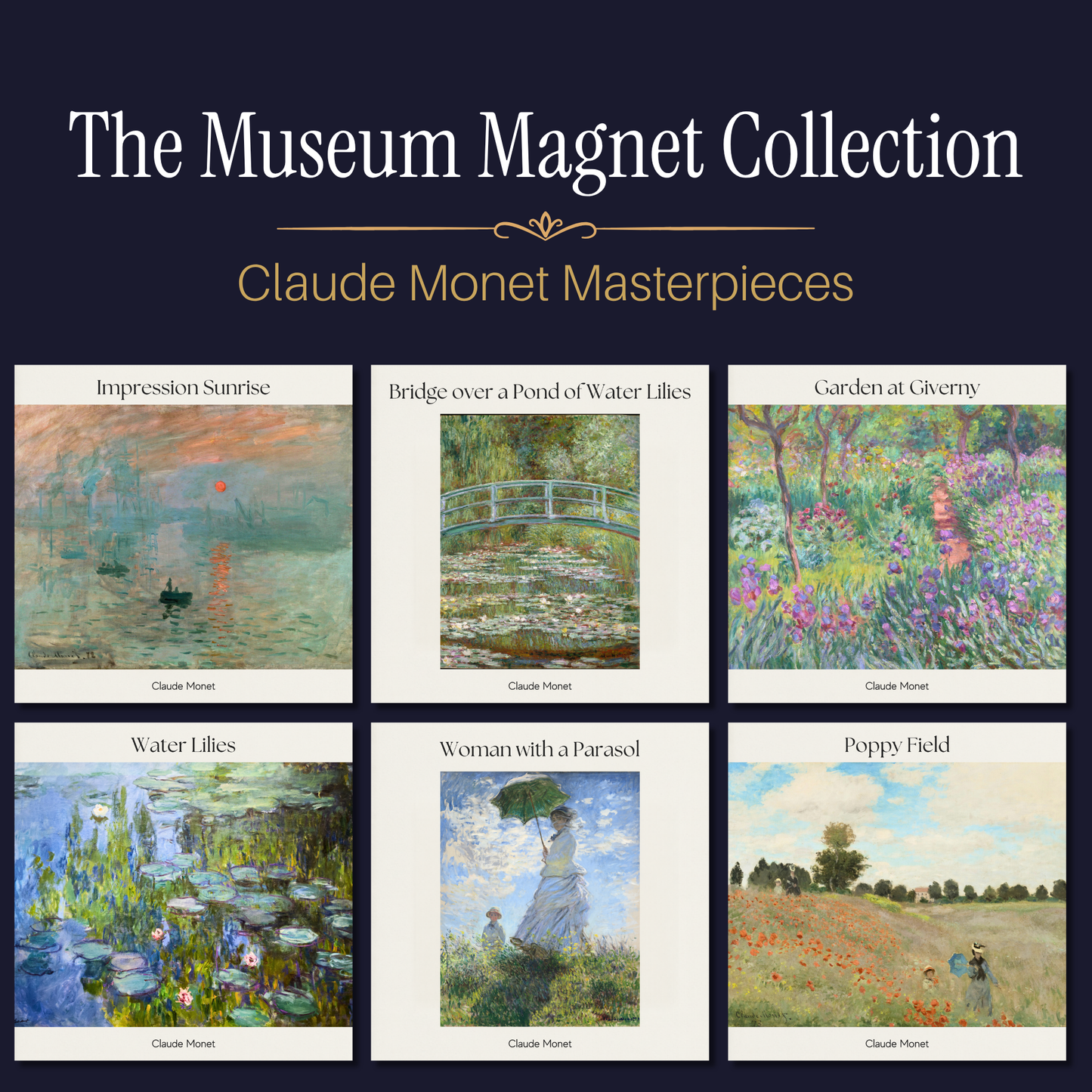 Famous Art Paintings Magnet Collection