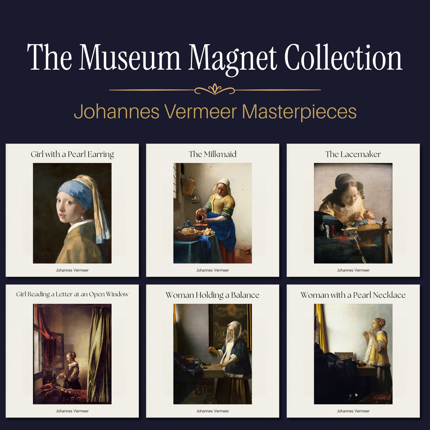 Famous Art Paintings Magnet Collection