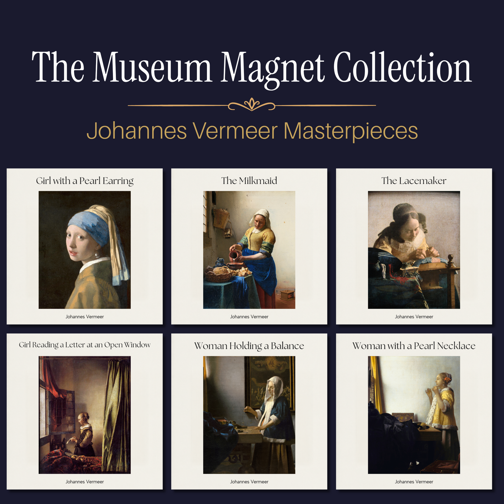 Famous Art Paintings Magnet Collection