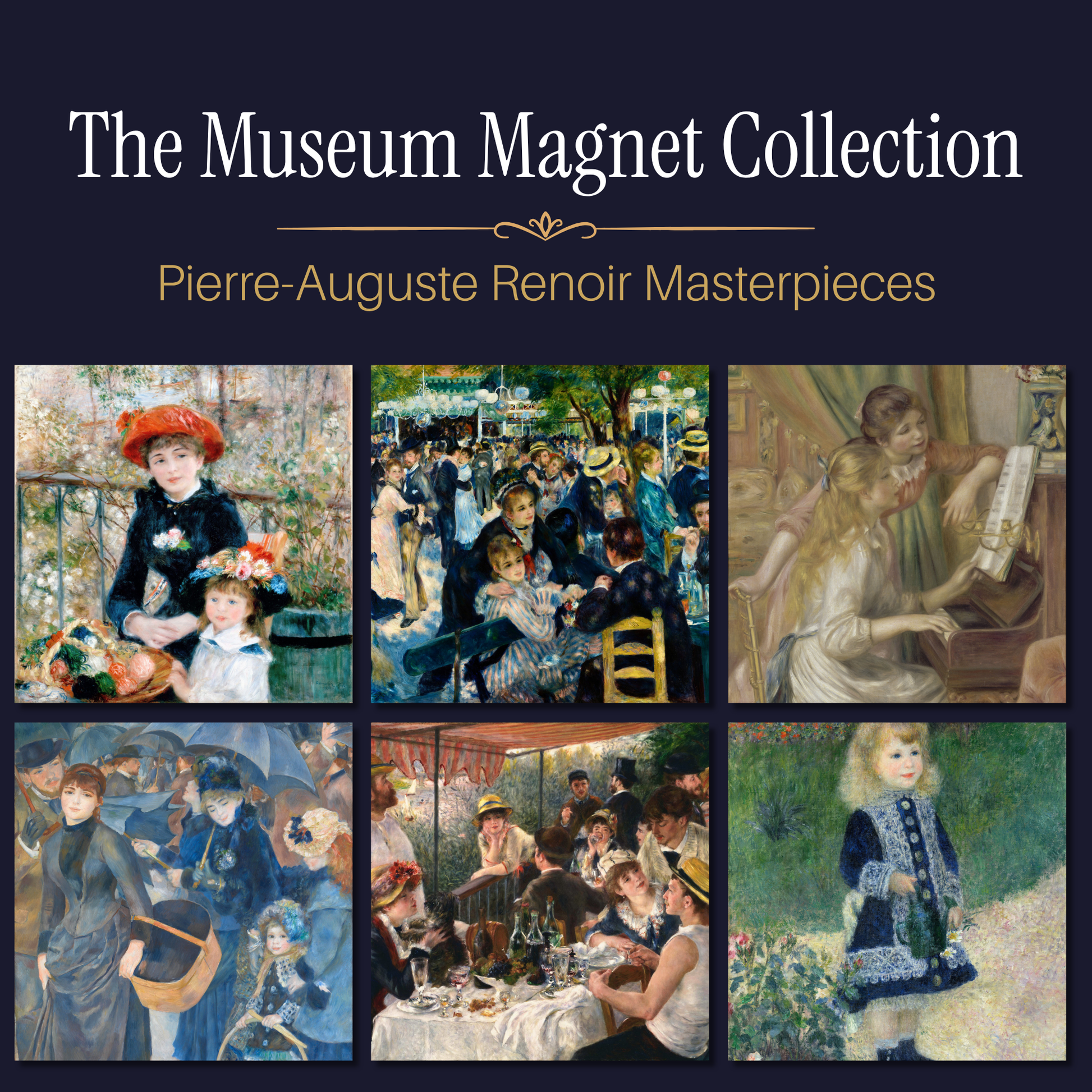 Famous Art Paintings Magnet Collection