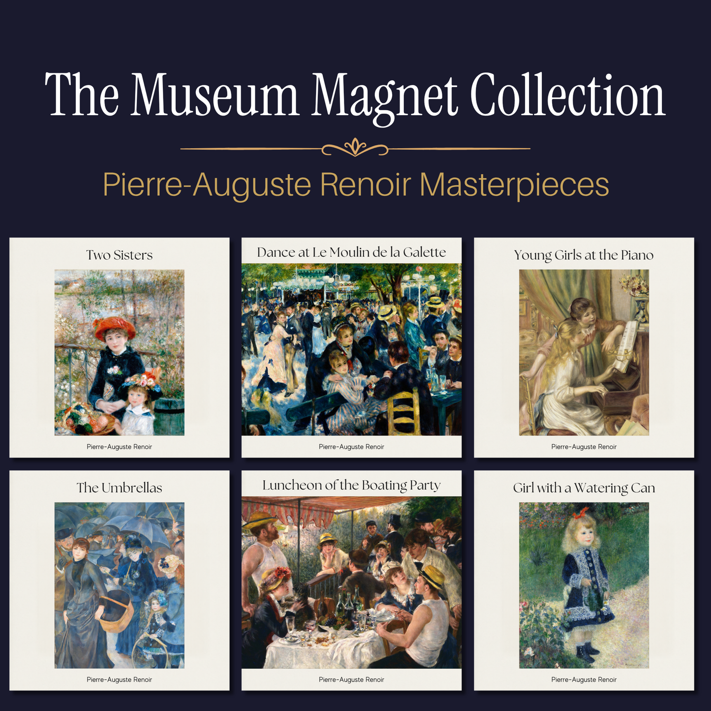 Famous Art Paintings Magnet Collection