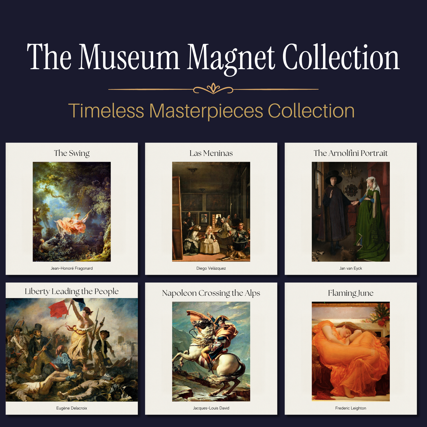 Famous Art Paintings Magnet Collection