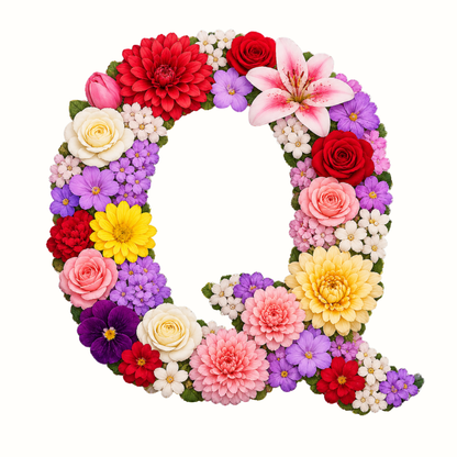Floral Alphabet Letter Magnets
