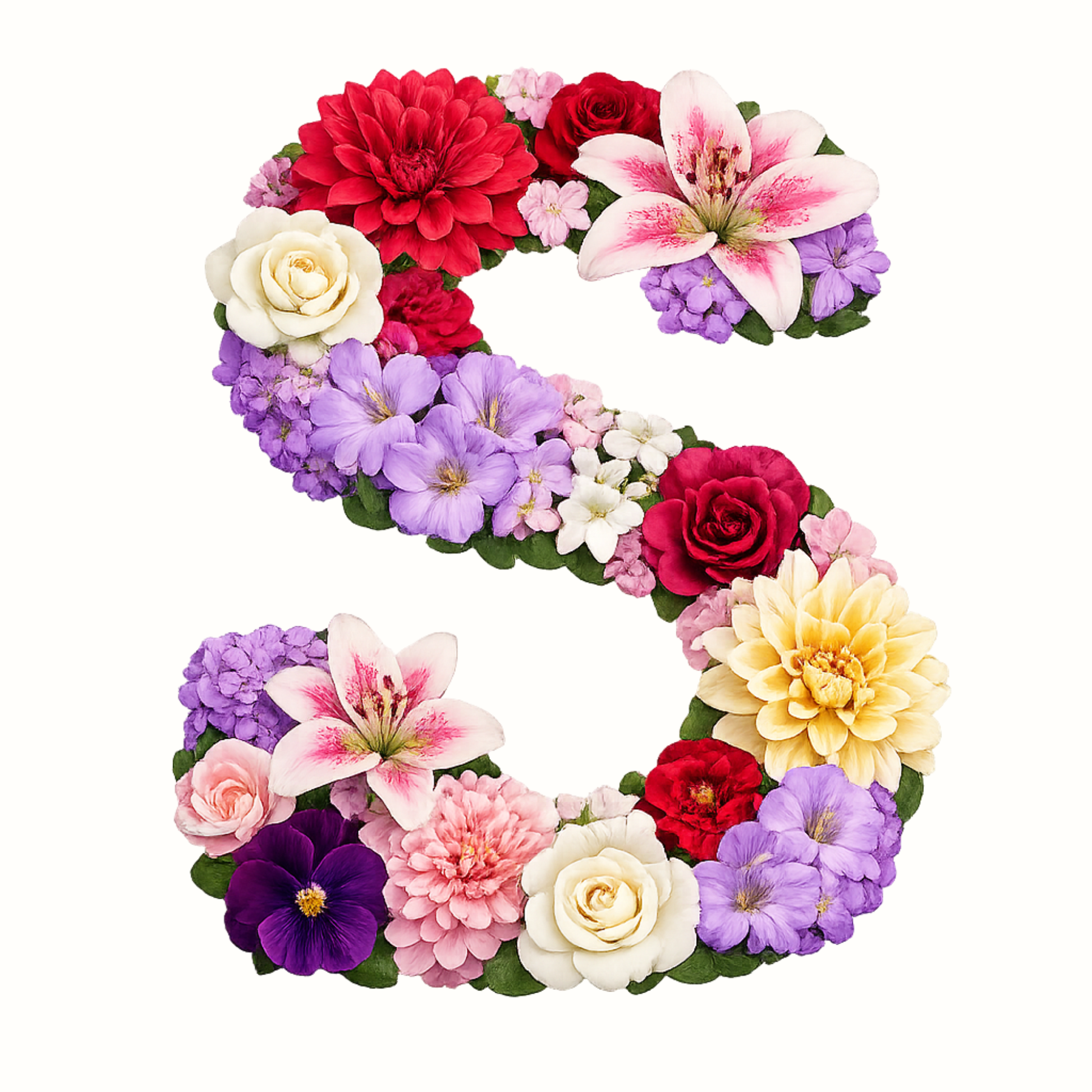 Floral Alphabet Letter Magnets