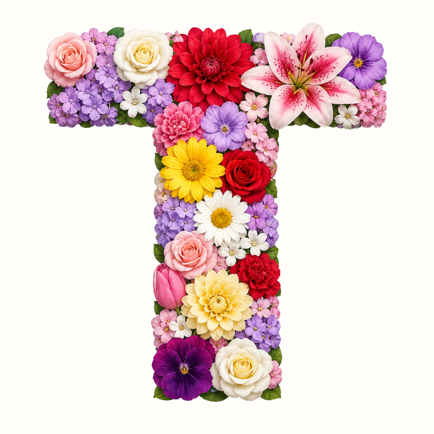 Floral Alphabet Letter Magnets