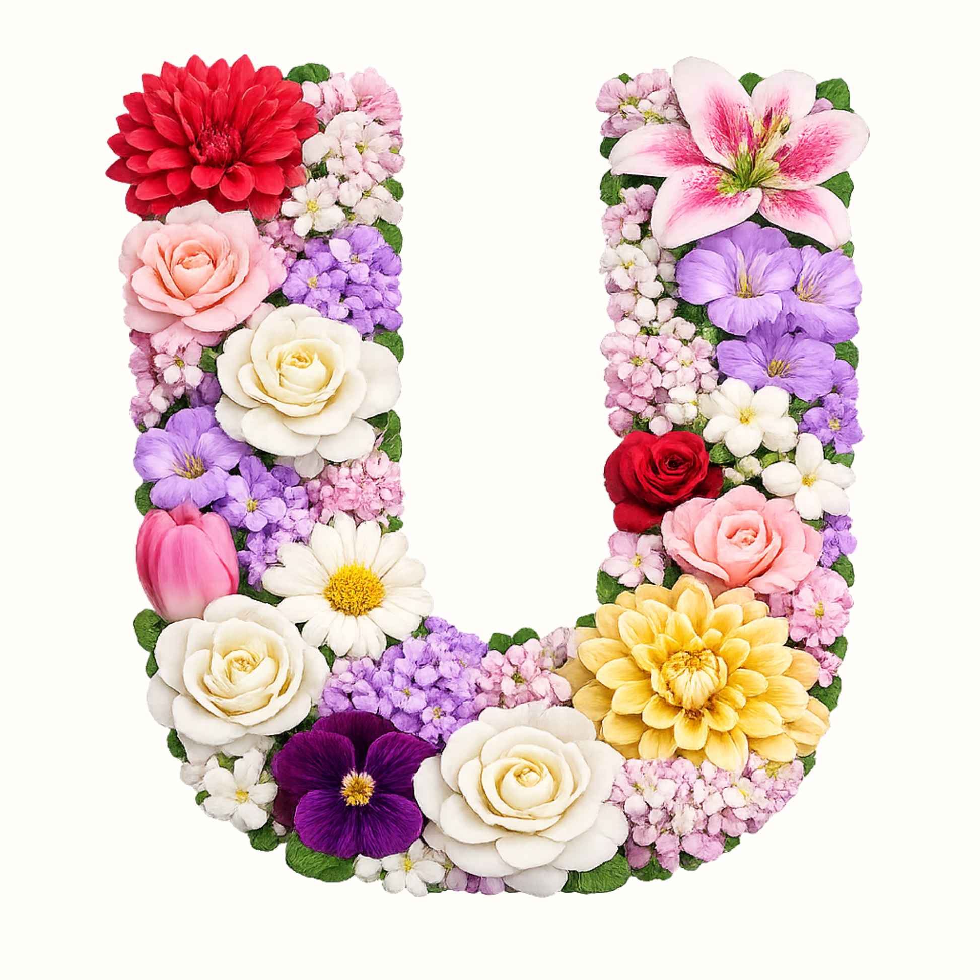 Floral Alphabet Letter Magnets