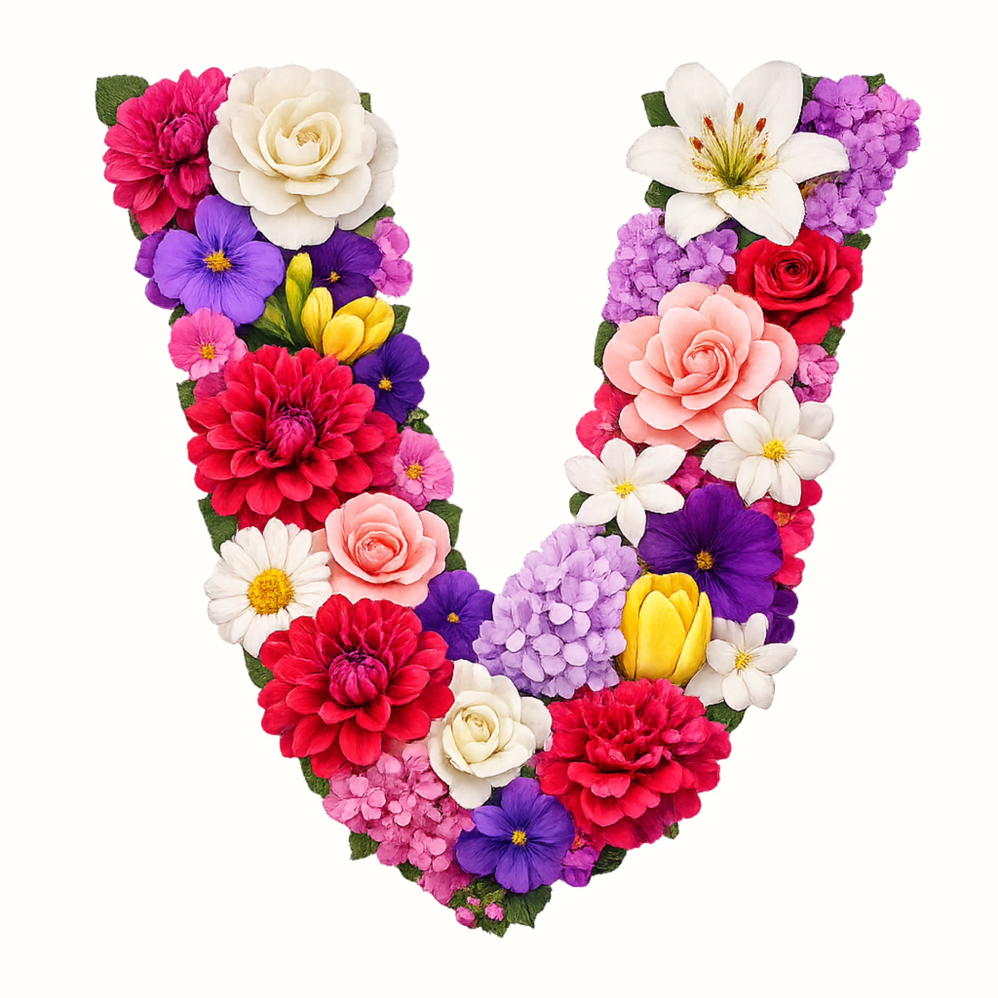 Floral Alphabet Letter Magnets