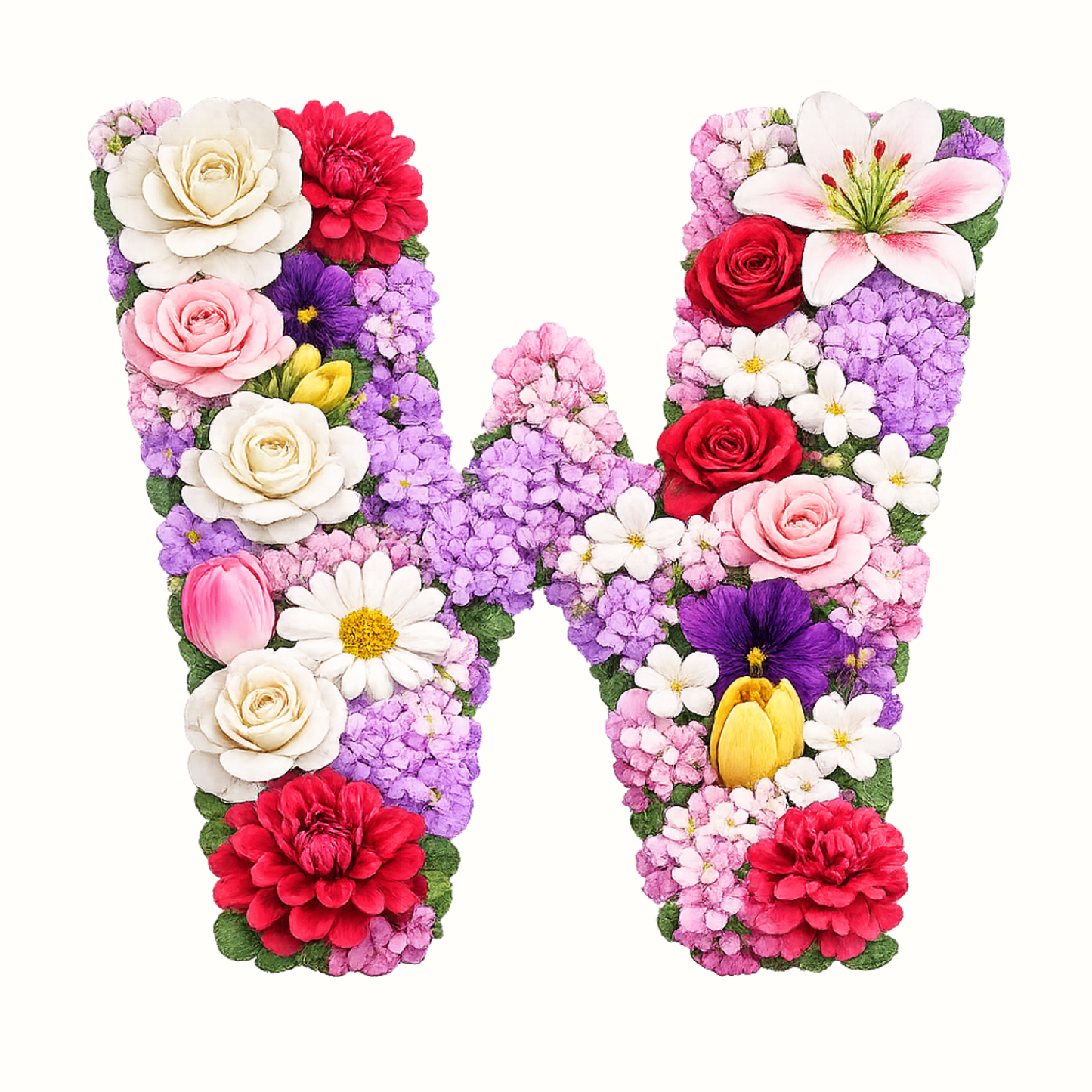 Floral Alphabet Letter Magnets