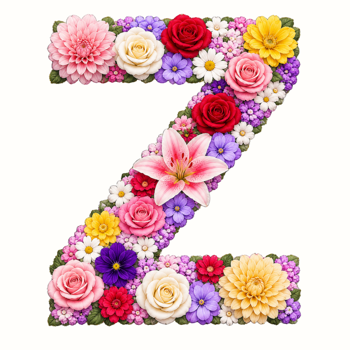 Floral Alphabet Letter Magnets