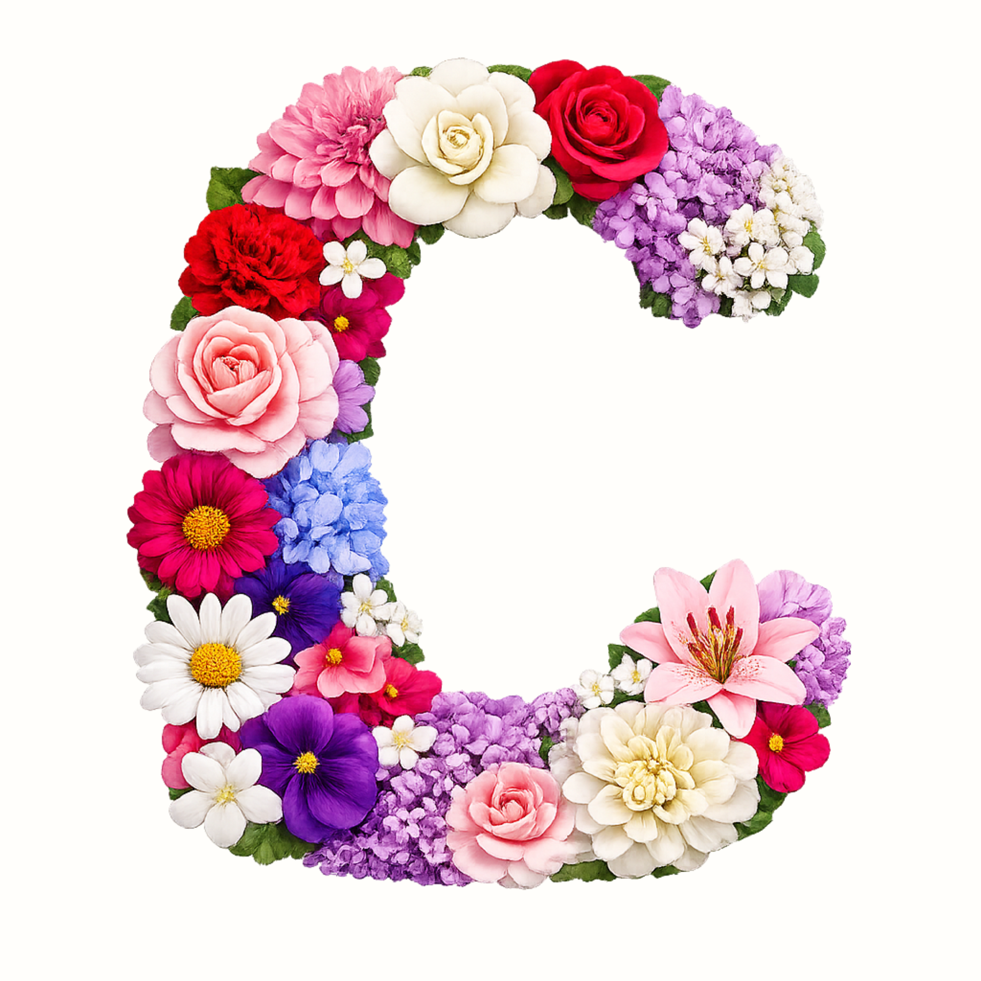 Floral Alphabet Letter Magnets