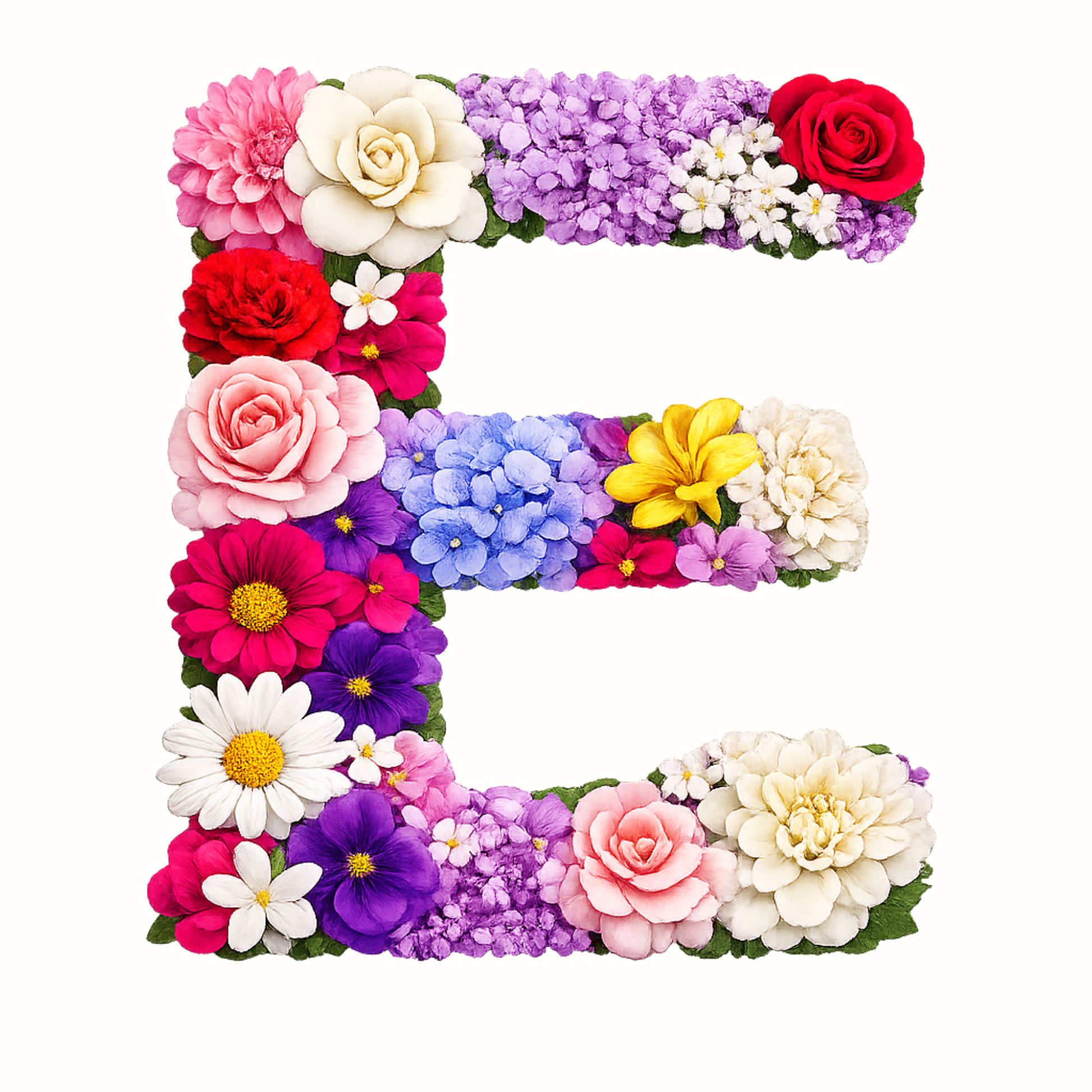 Floral Alphabet Letter Magnets