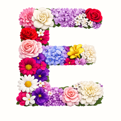 Floral Alphabet Letter Magnets