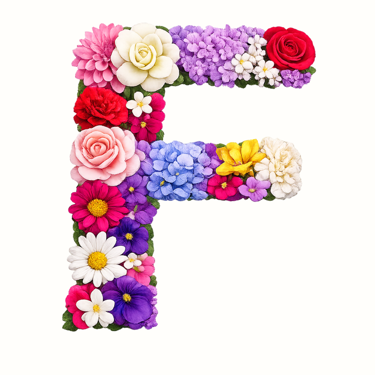 Floral Alphabet Letter Magnets