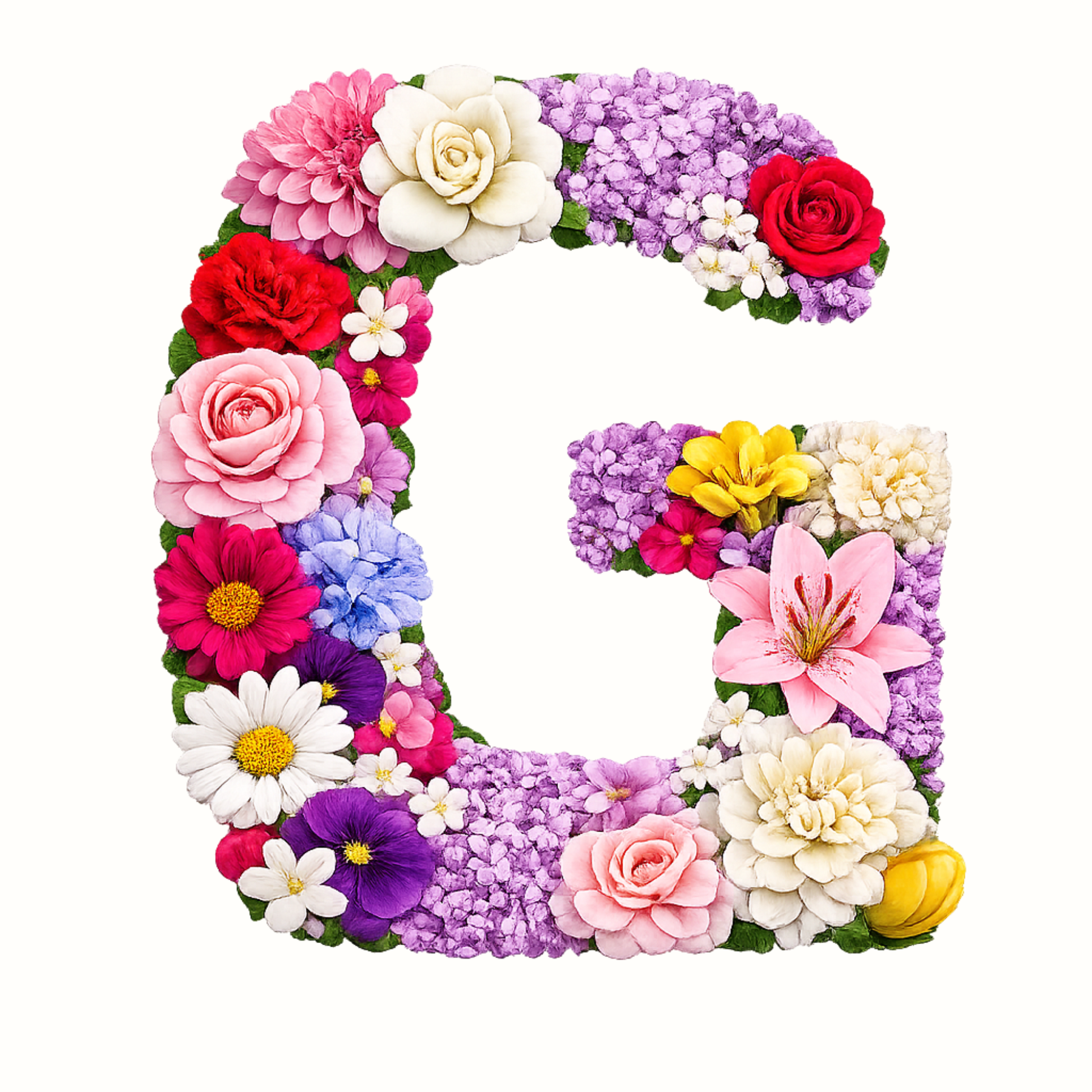 Floral Alphabet Letter Magnets