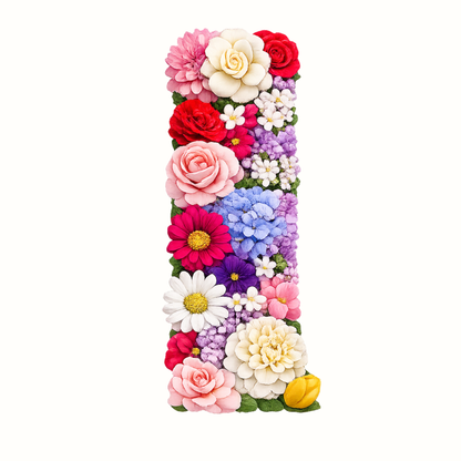 Floral Alphabet Letter Magnets