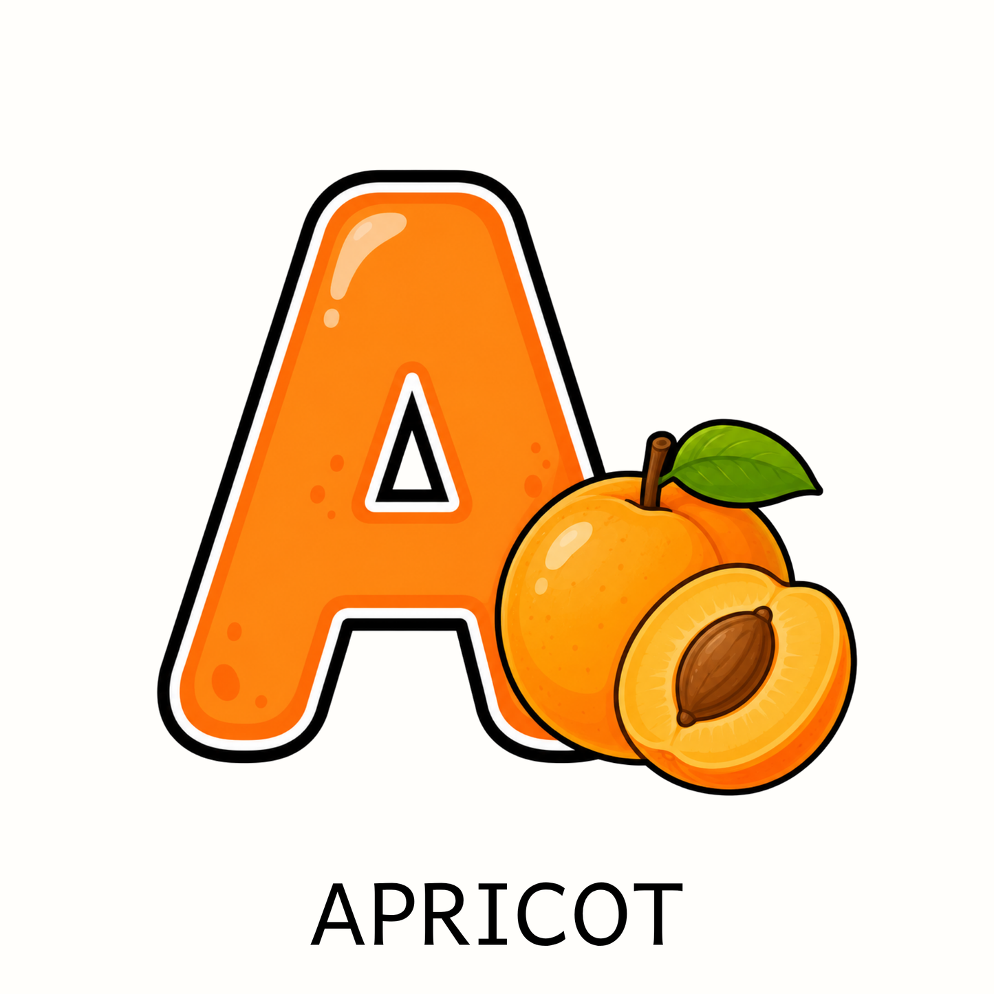 Fruit Alphabet Letter Magnets