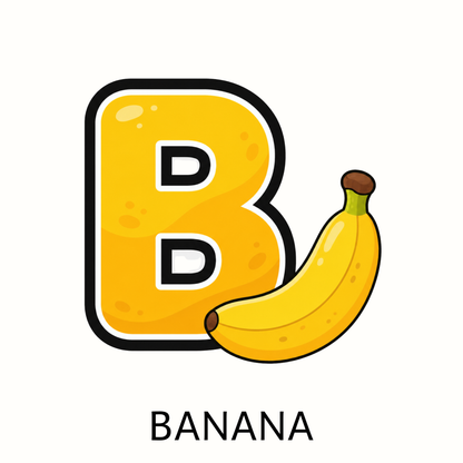 Fruit Alphabet Letter Magnets