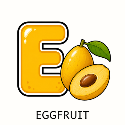 Fruit Alphabet Letter Magnets