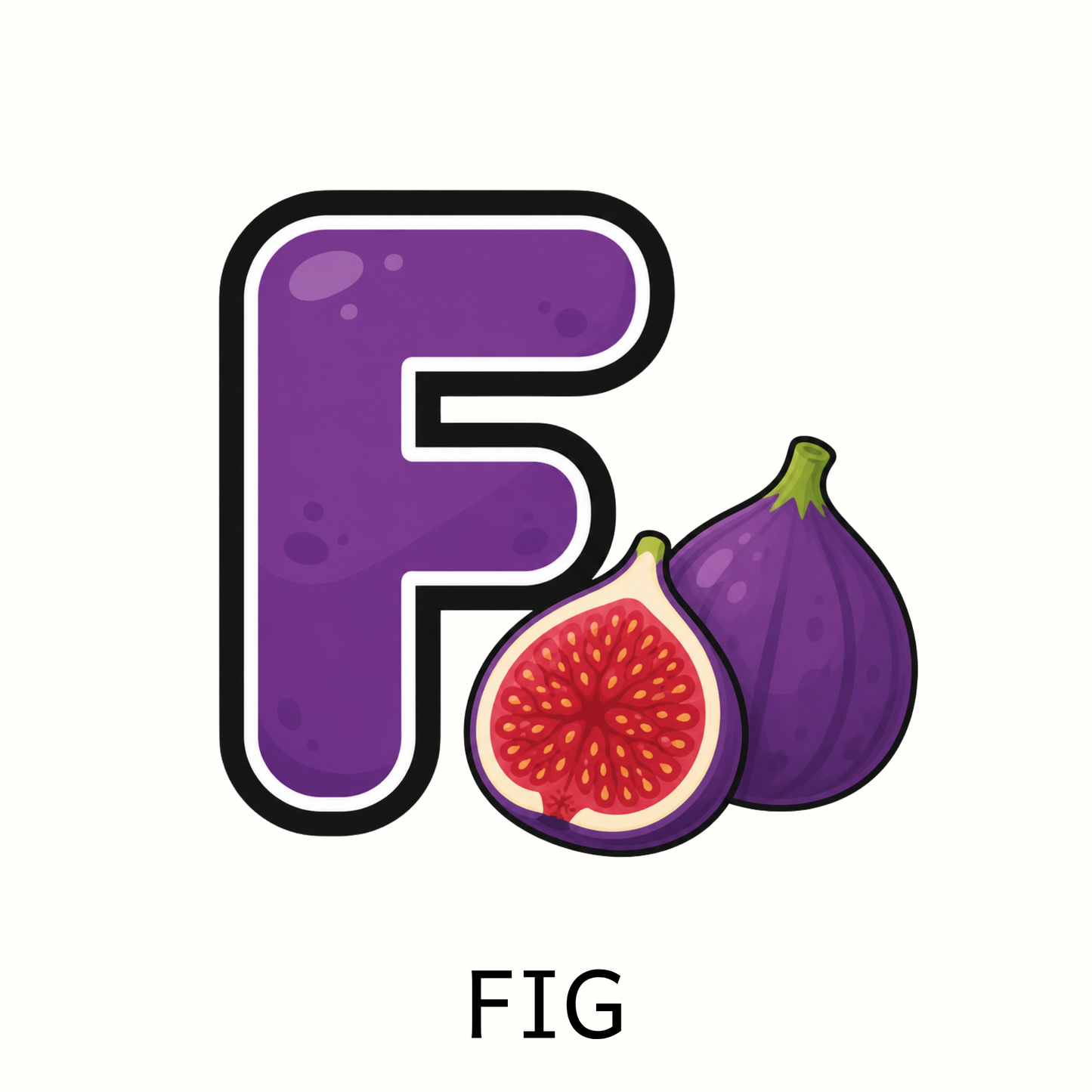 Fruit Alphabet Letter Magnets
