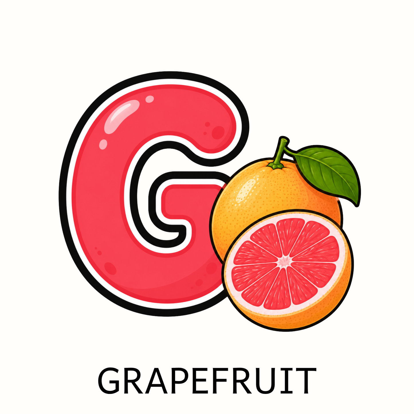 Fruit Alphabet Letter Magnets