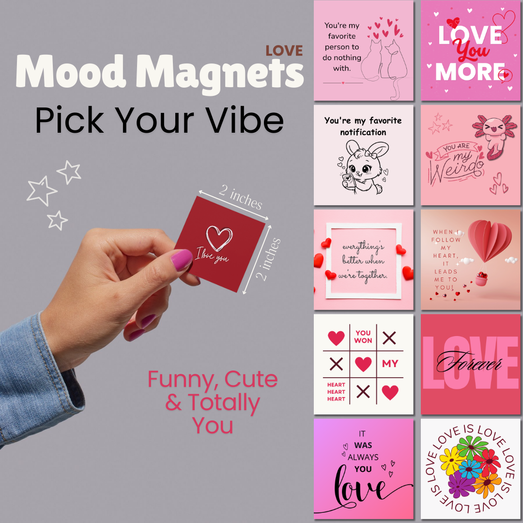 Love Theme Fridge Magnets With Quotes