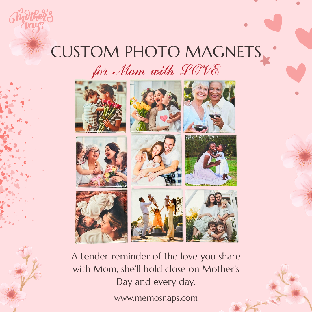 Mother's Day Custom Photo Magnet Collage