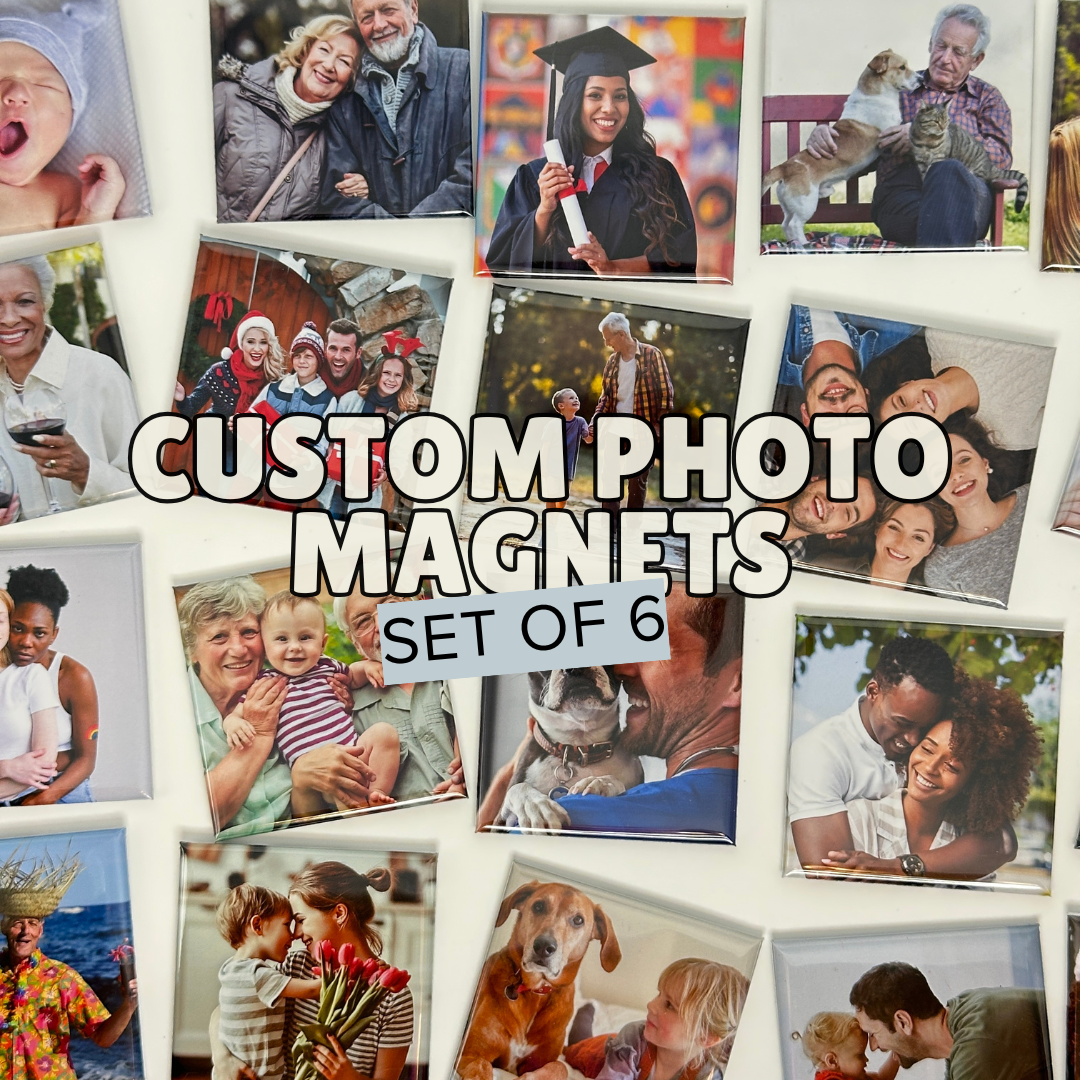Personalized Photo Magnets Set of 6