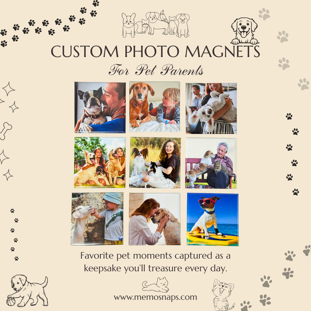 Pet Parent Custom Photo Magnet Collage