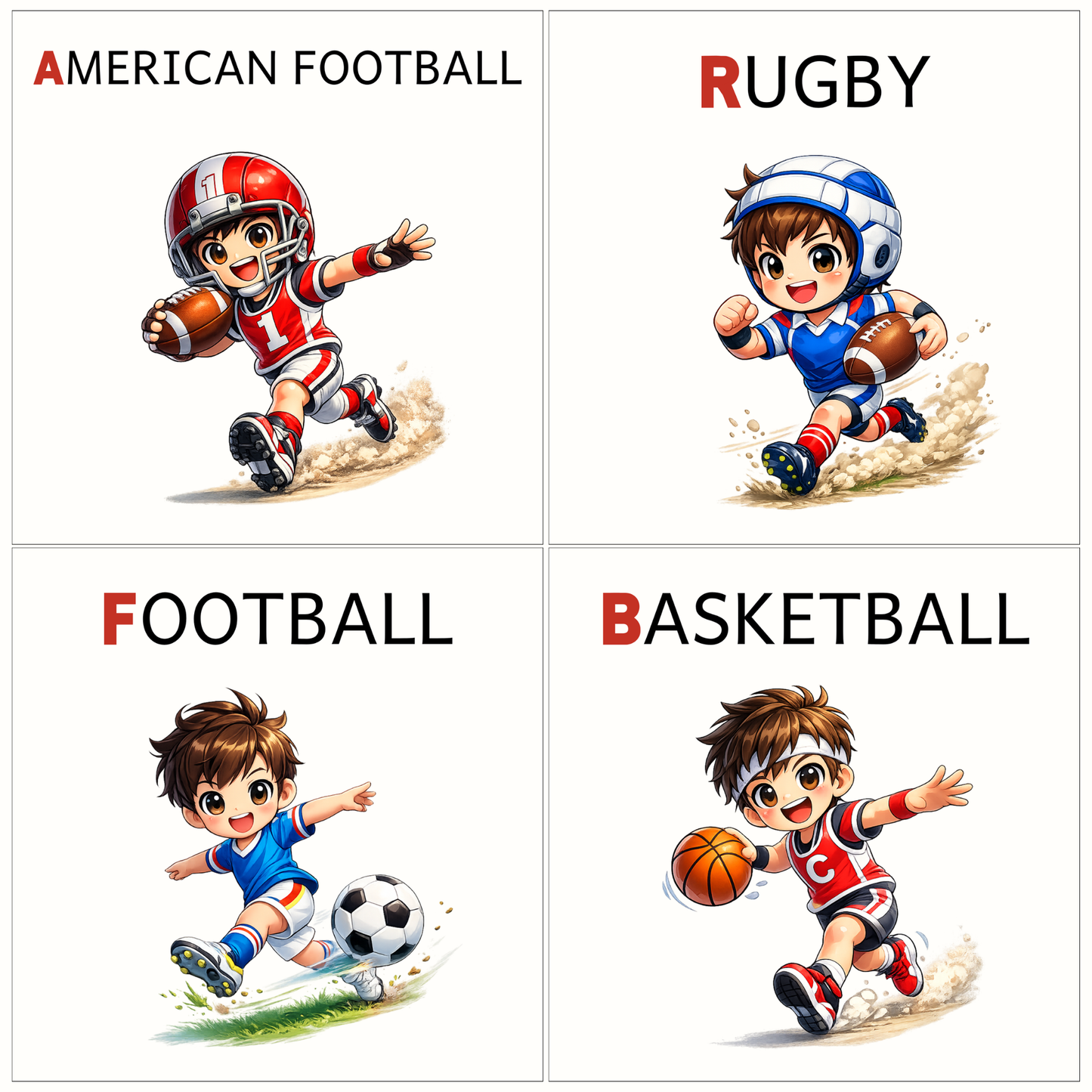 Sports Alphabet Letter Magnets