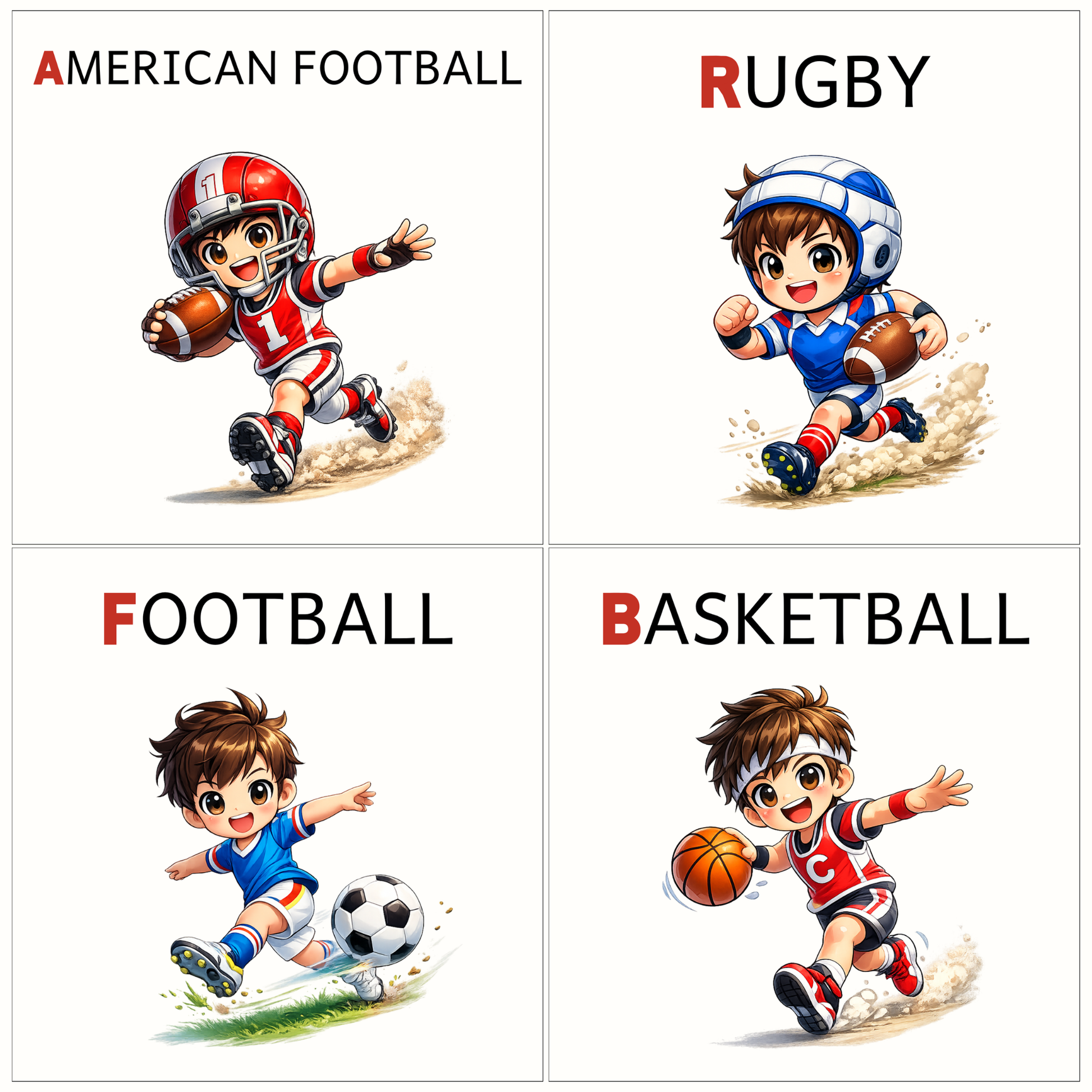 Sports Alphabet Letter Magnets