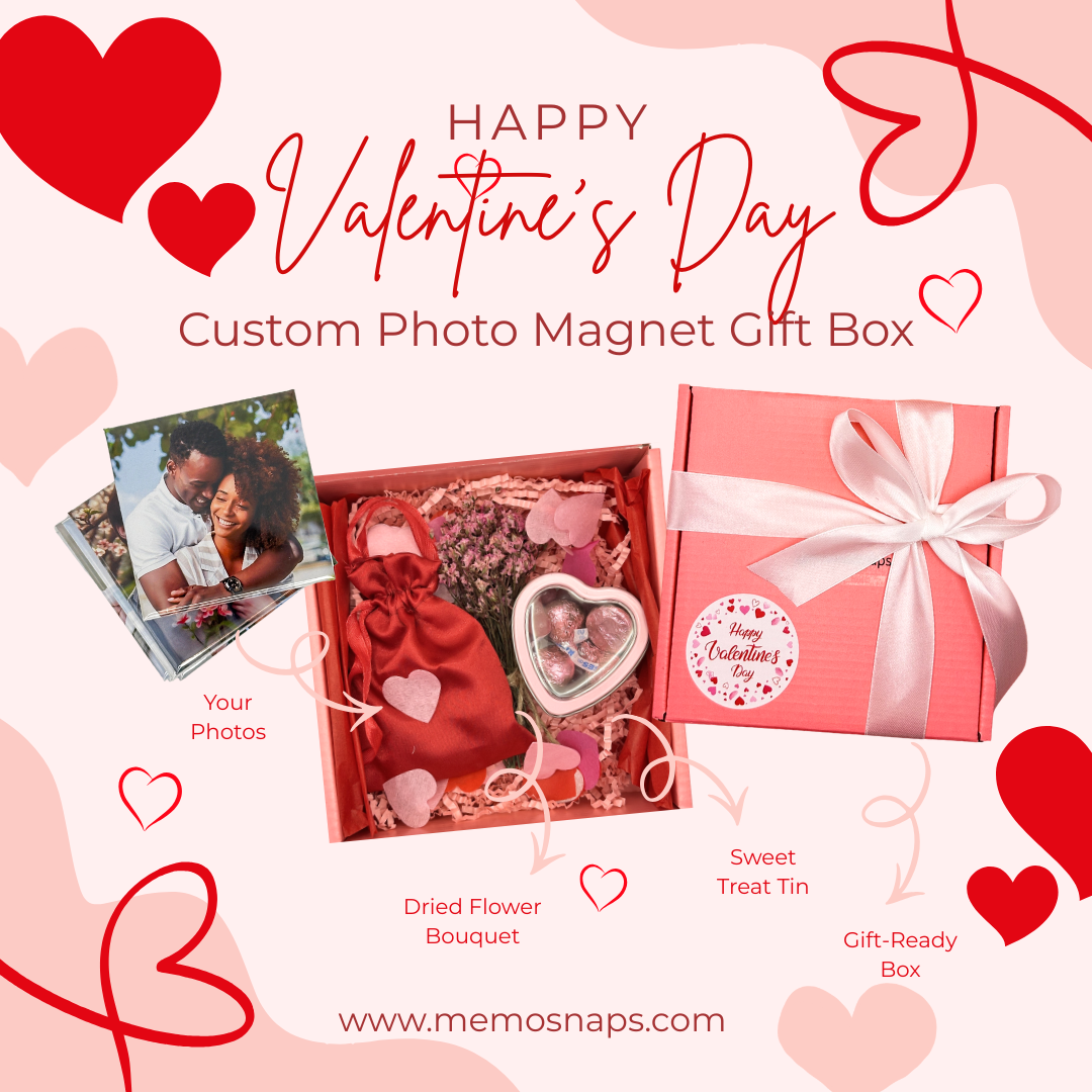Valentines Day Custom Photo Magnet Gift Box 2