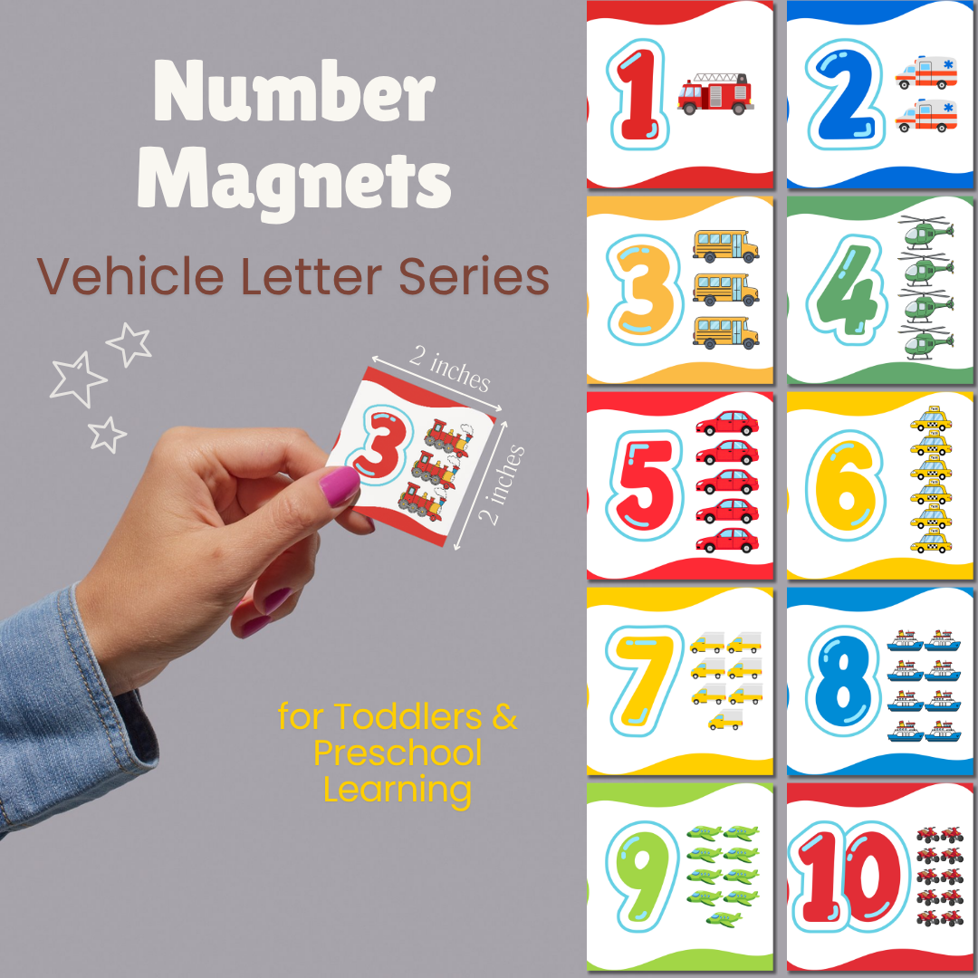 Vehicle-Themed_Number_Magnets