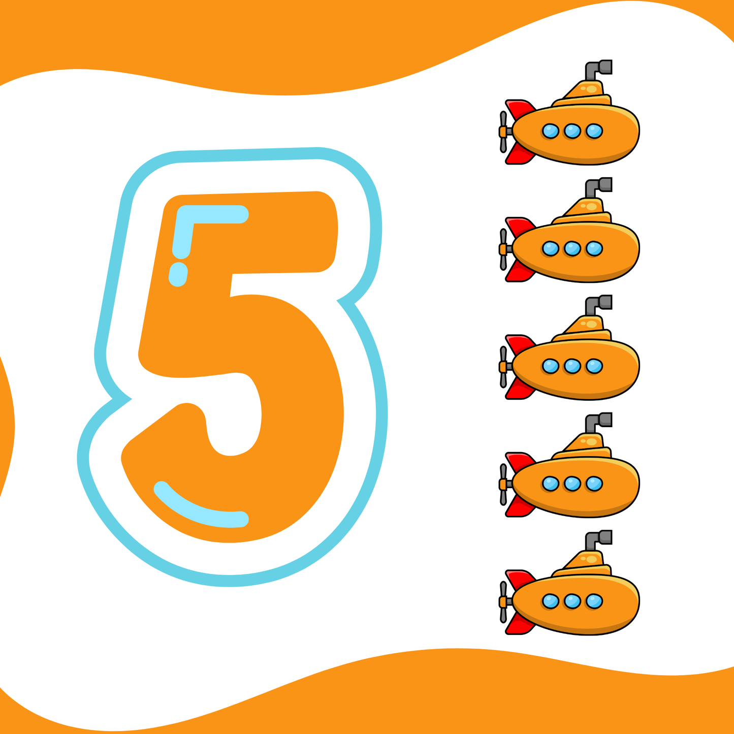 Vehicle Themed Number Magnets
